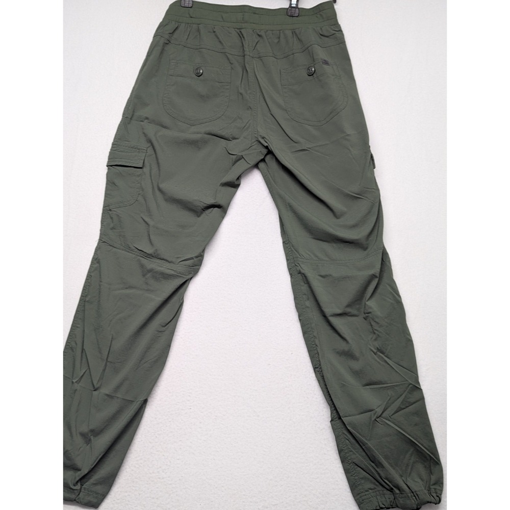 L.L.Bean Vista Camp Cargo Pants M Military Green Stretch Travel Hiking Pull On - Picture 11 of 13